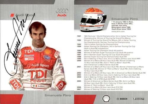 Emanuele pirro audi autogramma - emanuele,